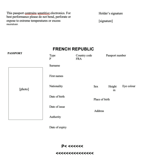 French passport